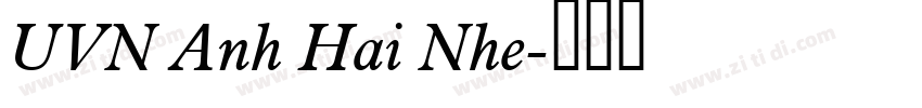 UVN Anh Hai Nhe字体转换